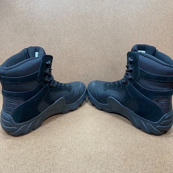 Free Soldier Mens Tactical Waterproof Boots Size 9.5 Black Hiking Combat Shoes